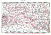 Contour Map, South Dakota State Atlas 1904